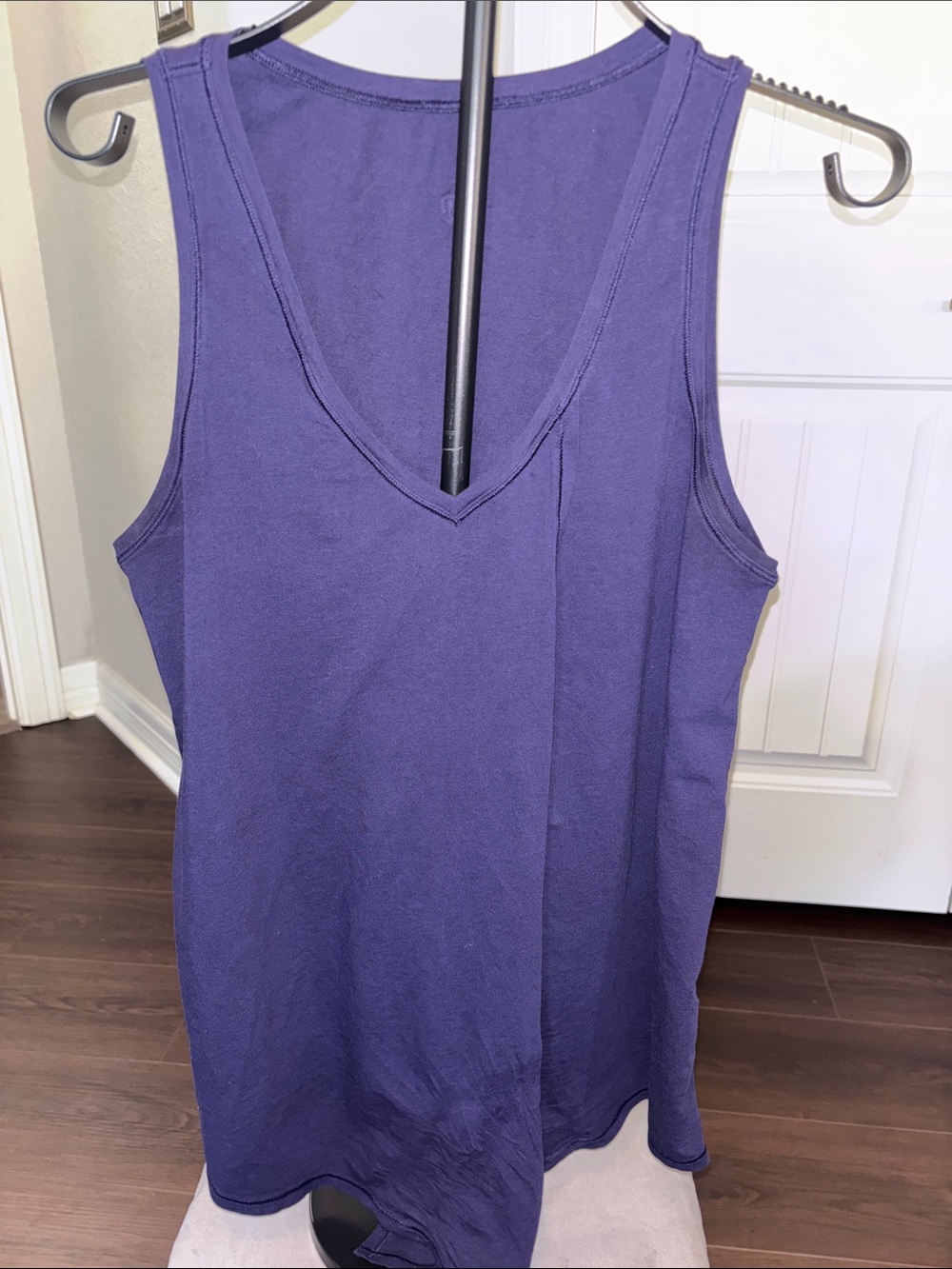 lululemon athletica Deep Purple V-Neck Tank Top